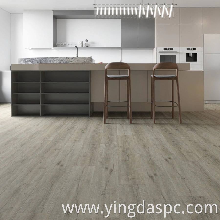 Customized Wood Grain Waterproof Luxury Wear Resistant Plastic Vinyl Click Unilin Spc Flooring